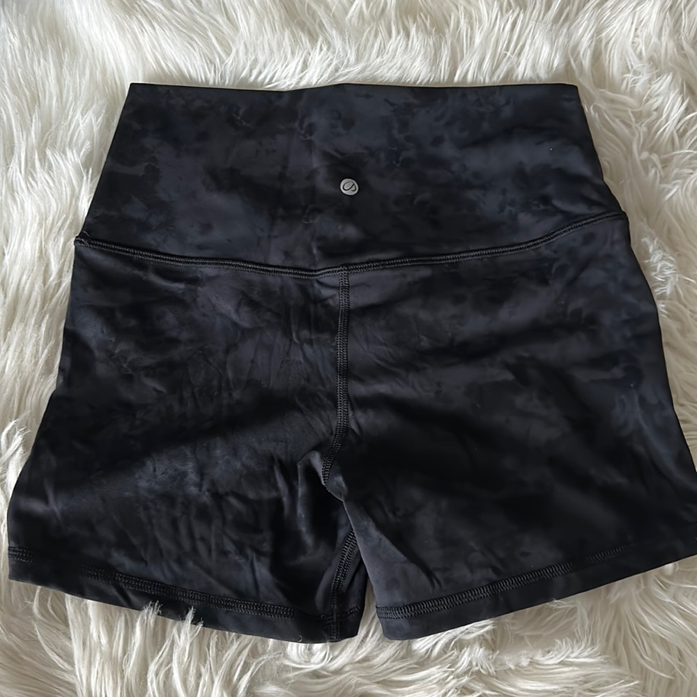 Tie dyed workout shorts